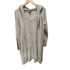 NWT Juicy Couture Heather Gray Knit Hoodie Cardigan Sweater